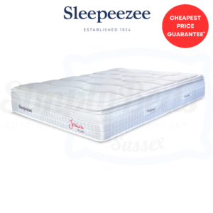 Studio image of the Jessica Plush mattress floating