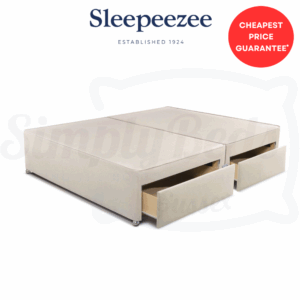 Stock image of a Sleepeezee Luxury 12" Divan Base with two full drawers.