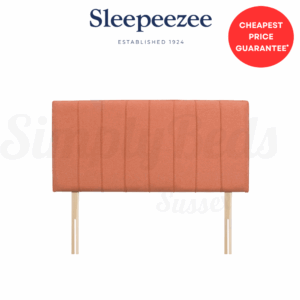 Stock image of a Sleepeezee Lily Strutted headboard.