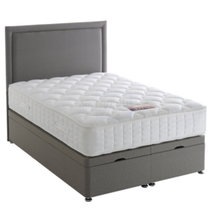 Simply Beds Sussex Comfort 1000 double sized mattress on a 2 drawer grey bed frame
