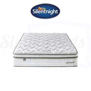 Studio image of the Silentnight Airmesh 3000 mattress floating with no background