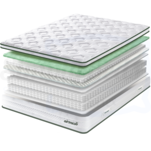 Image showing the different layers that make up the Silentnight Airmesh 3000 mattress