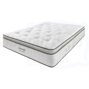 Studio image of the Silentnight Botanic 1600 mattress floating at an angle with no background