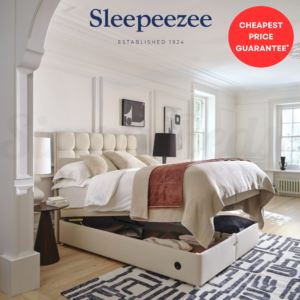 An image of the Sleepeezee electric end opening ottoman base slightly open