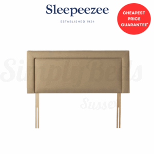 Stock image of a Sleepeezee Orchid Strutted headboard.