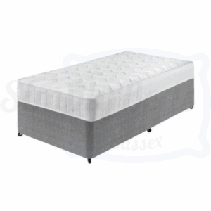 Stock image of a simply beds sussex divan base/mattress bed set.