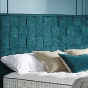Life image of a Harrison Spinks Lattice deep headboard.