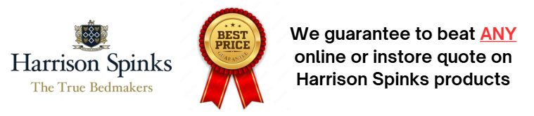 Advert displaying test to say will beat any quote for Harrison Spinks products