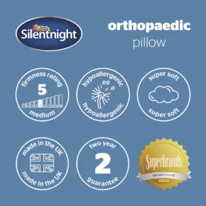 information image for a Silentnight Orthopaedic Pillow.