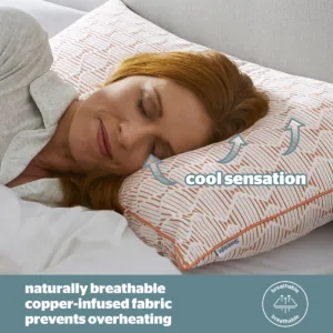 stock image of a Silentnight restore copper cooling pillow