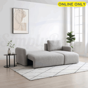 Lifestyle image of the Kyoto Cloud Corner sofa bed in sleeping position