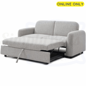Studio image of the Kyoto Cloud 2-Seater sofa bed with sleeping position pulled out