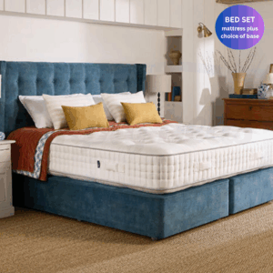 Life image of a Harrison Spinks Emerald 16500 and Deep Divan Base Bed Set.