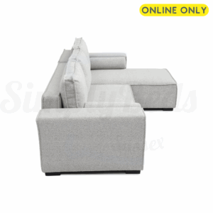 Studio image of the Harrison Corner Sofa Bed in natural boucle fabric 3