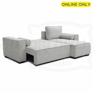 Studio image of the Harrison Corner Sofa Bed in natural boucle fabric 6