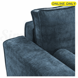Studio image of the Harrison Corner Sofa Bed in navy chenille 3