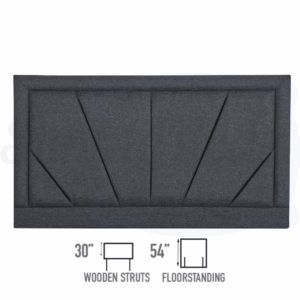Studio image of the Melbourne 30" strutted headboard