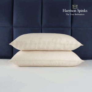 An image of 2 Harrison Spinks luxury pillows on top of each other