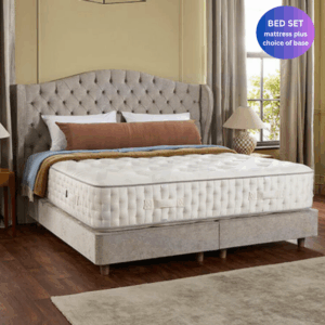 Life image of a Harrison Spinks Diamond 25000 and Deep Divan Base Bed Set.
