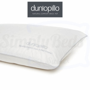 Studio image of the Dunlopillow Serenity Comfort Front & Side Sleeper pillow close up