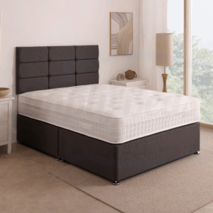 Lifestyle image of a Simply Beds Sussex Simply Pocket Memory mattress on a bed.