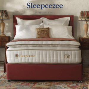 Lifestyle image of the new Sleepeezee Centurial mattress topper on top of a Sleepeezee Centurial mattress